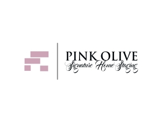 Pink Olive Signature Home Staging logo design by amazing