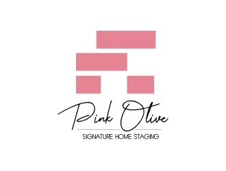 Pink Olive Signature Home Staging logo design by usef44