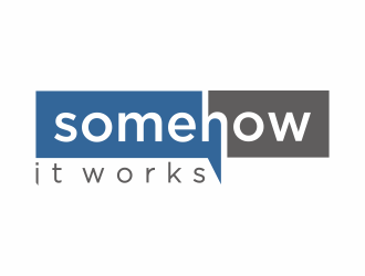 Somehow It Works logo design by Mahrein