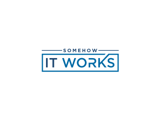 Somehow It Works logo design by bricton