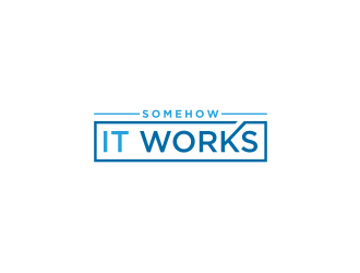 Somehow It Works logo design by bricton