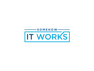 Somehow It Works logo design by bricton