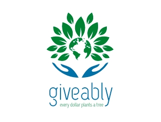 Giveably logo design by savvyartstudio