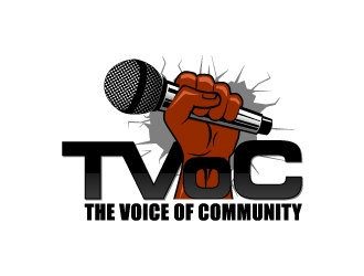 The Voice of Community (TVoC) logo design by abss