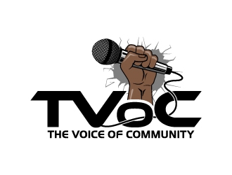 The Voice of Community (TVoC) logo design by abss