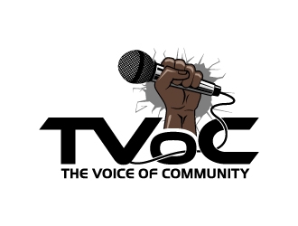 The Voice of Community (TVoC) logo design by abss