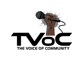 The Voice of Community (TVoC) logo design by abss