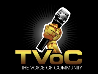 The Voice of Community (TVoC) logo design by desynergy