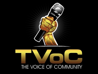 The Voice of Community (TVoC) logo design by desynergy