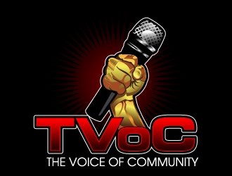 The Voice of Community (TVoC) logo design by desynergy