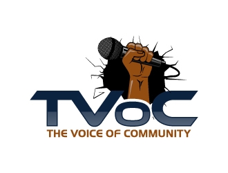 The Voice of Community (TVoC) logo design by abss