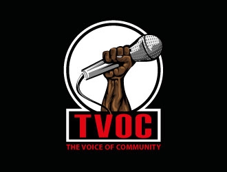 The Voice of Community (TVoC) logo design by Suvendu