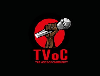 The Voice of Community (TVoC) logo design by Suvendu