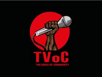 The Voice of Community (TVoC) logo design by Suvendu