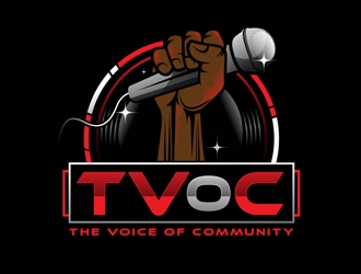 The Voice of Community (TVoC) logo design by DreamLogoDesign