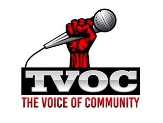 The Voice of Community (TVoC) logo design by DreamLogoDesign