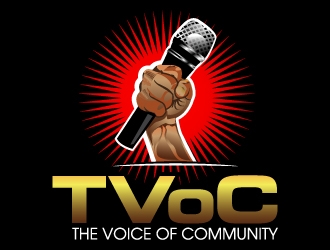The Voice of Community (TVoC) logo design by desynergy