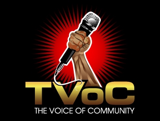 The Voice of Community (TVoC) logo design by desynergy