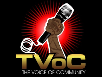 The Voice of Community (TVoC) logo design by desynergy