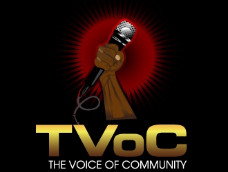 The Voice of Community (TVoC) logo design by desynergy