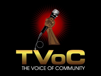 The Voice of Community (TVoC) logo design by desynergy