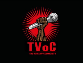 The Voice of Community (TVoC) logo design by Suvendu