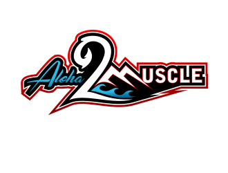 Aloha2Muscle logo design by bosbejo