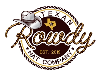 Rowdy Texan Hat Company logo design by MAXR
