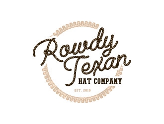 Rowdy Texan Hat Company logo design by daywalker