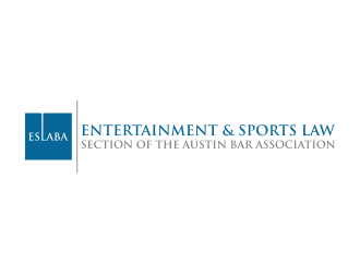 Entertainment &amp; Sports Law Section of the Austin Bar Association (ESLABA) logo design by savana