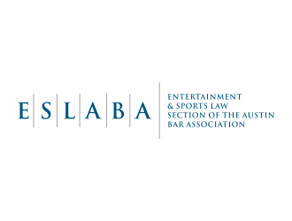 Entertainment & Sports Law Section of the Austin Bar Association (ESLABA) logo design by cimot