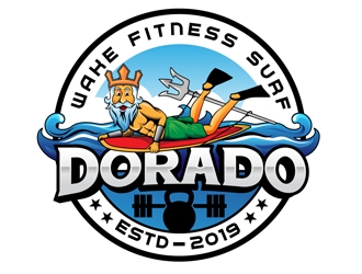 WAKE FITNESS SURF DORADO logo design by DreamLogoDesign