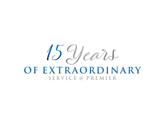 15 years of extraordinary service @ Premier logo design by bricton