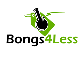 Bongs4Less logo design by megalogos