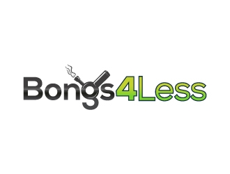 Bongs4Less logo design by MonkDesign