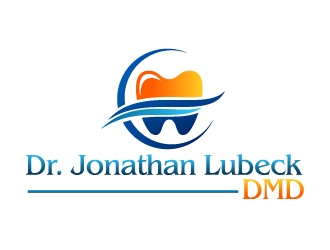 Dr. Jonathan Lubeck DMD logo design by Dawnxisoul393