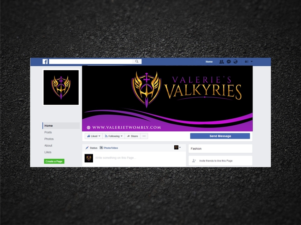 Valeries Valkyries logo design by ManishKoli