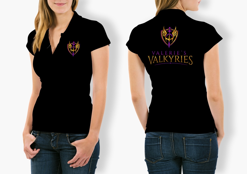 Valeries Valkyries logo design by ManishKoli