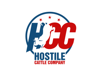 Hostile Cattle Company logo design by ekitessar