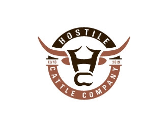 Hostile Cattle Company logo design by sanworks