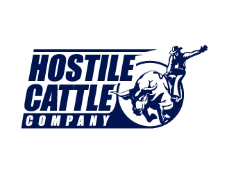 Hostile Cattle Company logo design by dshineart