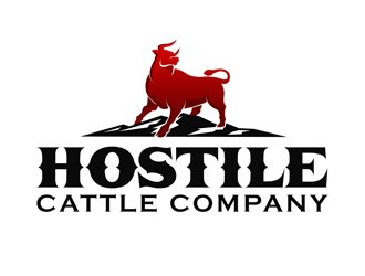 Hostile Cattle Company logo design by kunejo