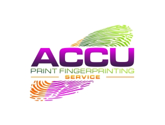 ACCU-Print Fingerprinting Service logo design by totoy07