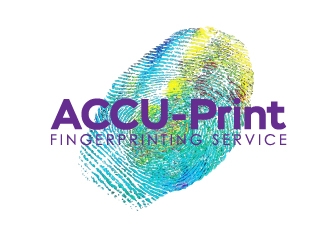 ACCU-Print Fingerprinting Service logo design by Marianne