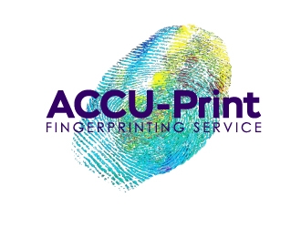 ACCU-Print Fingerprinting Service logo design by Marianne
