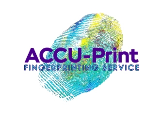 ACCU-Print Fingerprinting Service logo design by Marianne