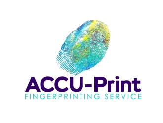 ACCU-Print Fingerprinting Service logo design by Marianne