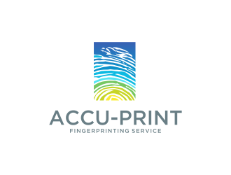 ACCU-Print Fingerprinting Service logo design by DiDdzin