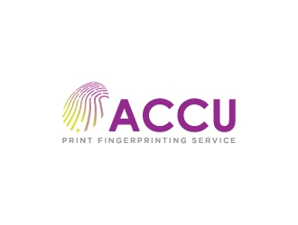 ACCU-Print Fingerprinting Service logo design by BTmont