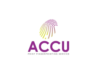 ACCU-Print Fingerprinting Service logo design by BTmont